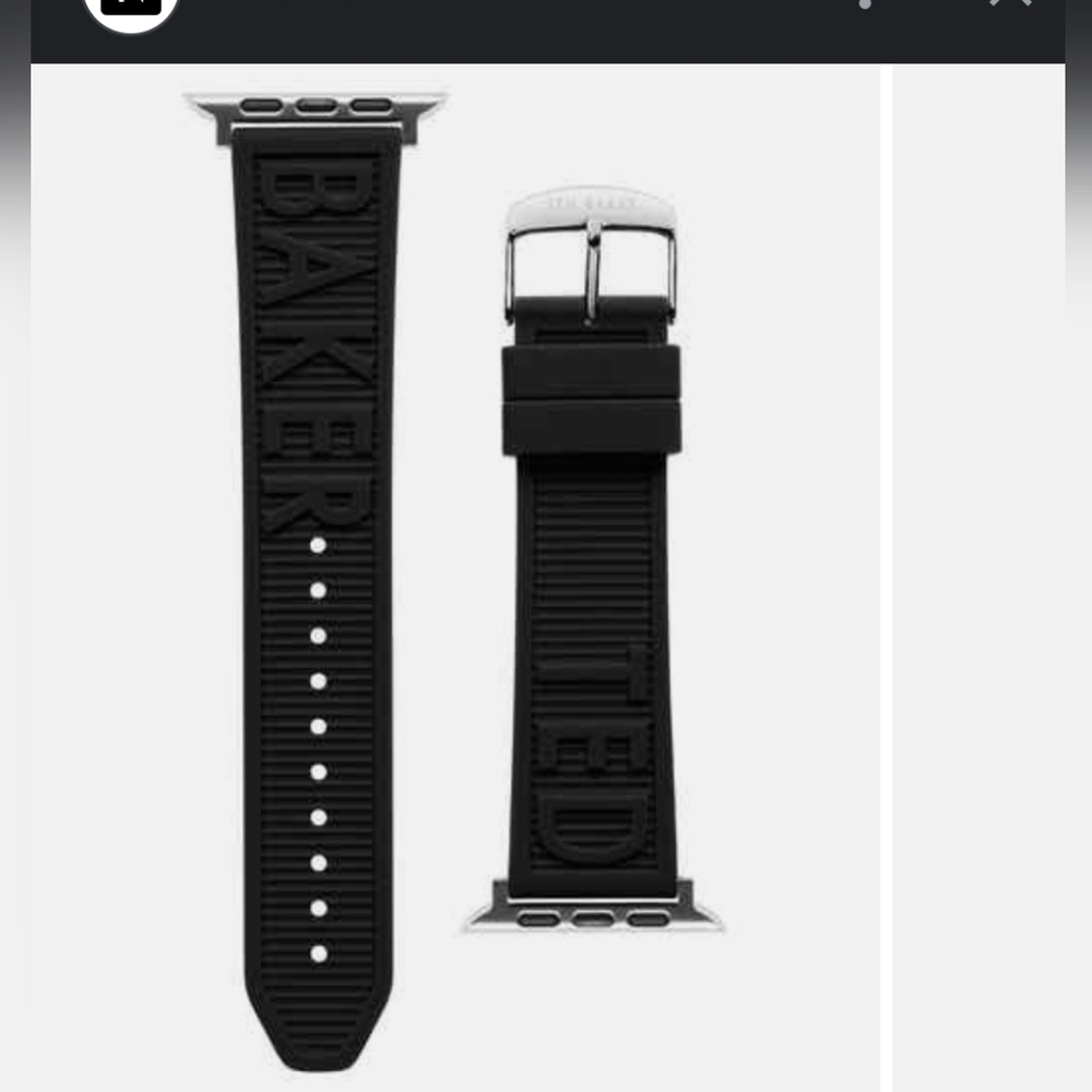 TED BAKER LONDON Embossed Silicone Apple Watch® Watchband